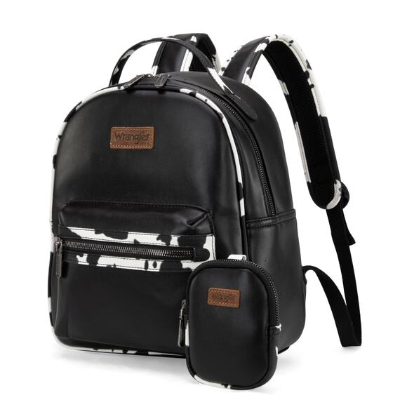 Wrangler Cow Print Backpack With Coin Pouch - Black *NEW in Package* main image 5